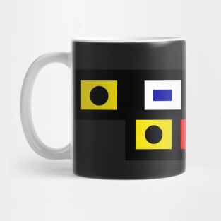 “I Ship It” Nautical Flags Mug